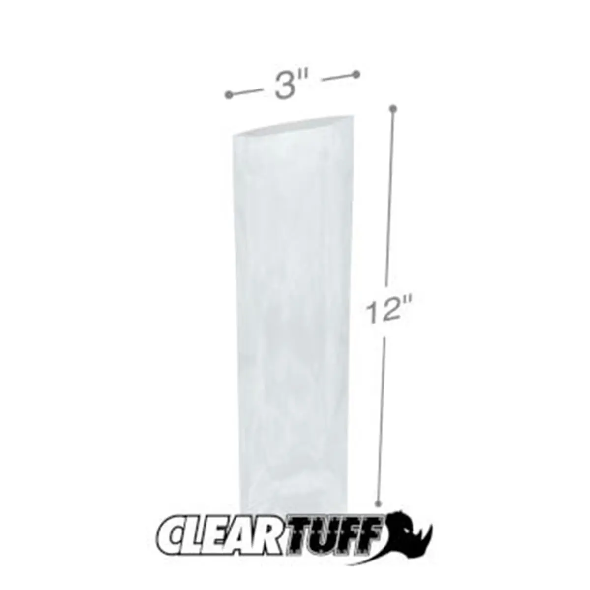 212 MAIN Recyclable Virgin LDPE Plastic Open-Top Poly Trash Bags, 3x12 in Standard Size, 0.002 Gauge, 1000-Piece Case, Multifunctional Home Care Supplies