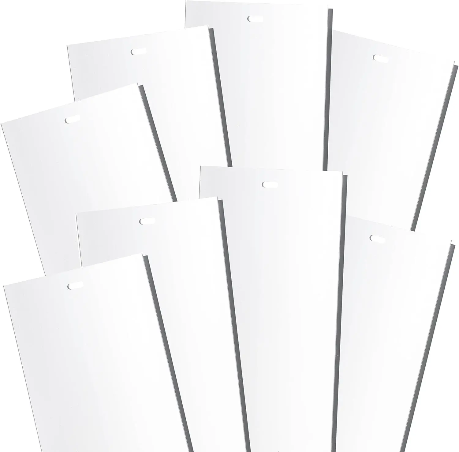White Vertical Blinds Replacement Slats for Doors and Windows Easy Install Standard Replacement 82.5” Long (10)