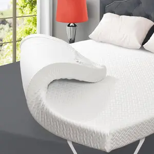 3 Inch Cooling Memory Foam Mattress Topper Twin Size, Gel-Infused Mattress Pad Cover for Back Pain,Bed Topper with Removable & Washable Bamboo Cover