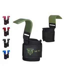 MT Power Lifting Hook Bar for Weightlifting Pull Ups Deadlifts and Heavy Lifts with Adjustable Straps and Neoprene Padding for Enhanced Grip and Support