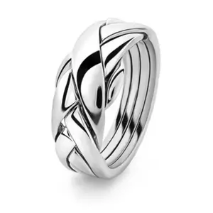 S925 Sterling Silver Thai Weave Style Ring Fashionable Women's Holiday Ring Stylish Women's Jewelry Gift