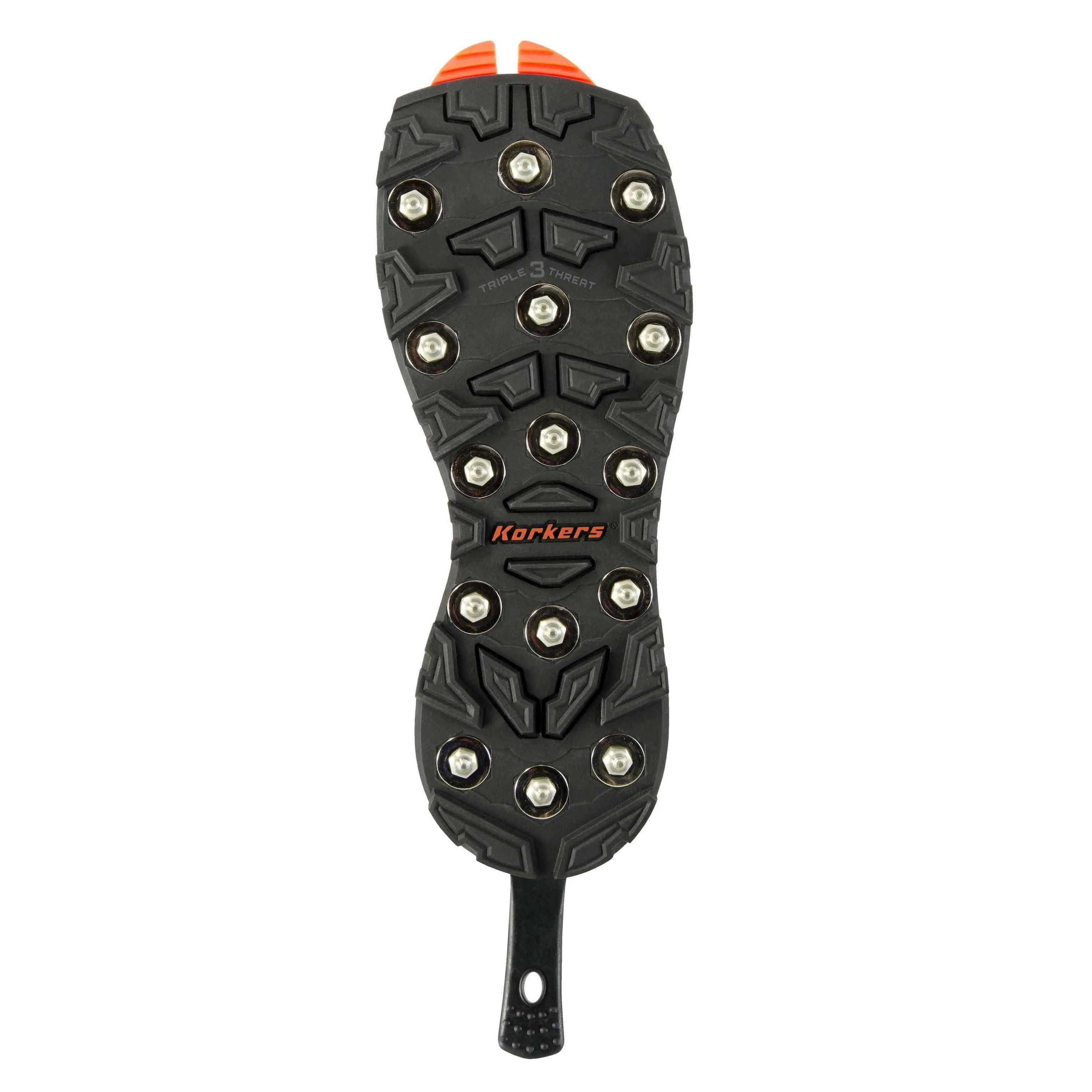 Triple Threat Functional Shoe Cleats with Carbide Spikes, Rubber, Aluminum Bars, Configurable Modular Soles, Max Grip for Slippery Rocks, V3.0 Korkers Compatible Replacement Soles, Sizes 5-15