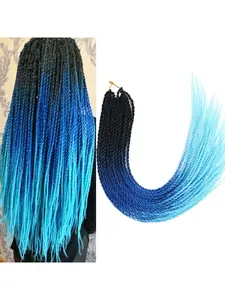 30pcs 24inch Vibrant Rainbow Ombre Braided Hair Extensions - Handmade Crochet, High-Temperature Synthetic Fiber for All Genders & Ethnicities - Ideal for DIY Styling, Salons, Festivals & Parties, Hair Accessories