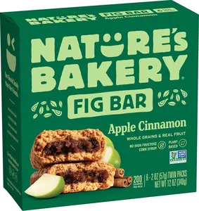 Nature's Bakery Fig Bars, Apple Cinnamon, 2 Oz, 6 Ct