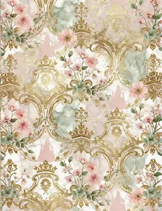 French Court Scrapbook  Junk Journal Kit – Versailles‑Inspired Rococo Stationery