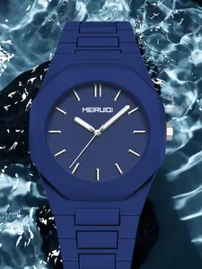 Men's Business Fashion Round Dial Analog Quartz Watch, Fashion Watch for Party, Daily Clothing Decor, Trendy All-match & Exquisite Watch for Birthday Gift with Box, Fashionable Stylish Watch