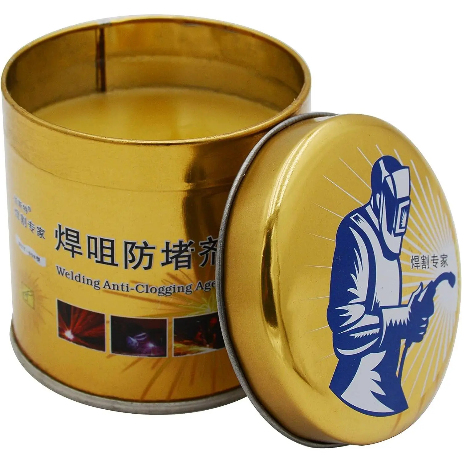 Anti-Spatter Welding Nozzle Gel - Welding Accessories, Synthetic Odorless Non-Flammable Silicon-Free Formula, Manual & Automatic Application, Universal Tip Cleaner, MIG Clarity Keeper, Erratic Operation Preventer, Orifice Clog Protector, All-Position Use