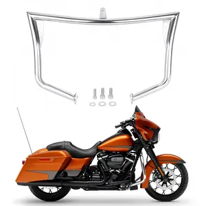 Chrome Highway Engine Guard Crash Bar For Harley Touring CVO Road Street Electra Glide Tri Glide 2009-2024