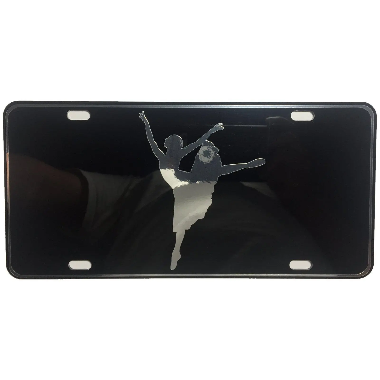 CustoMonsterDesigns Ballerina Dancer Ballet Heavy Duty Aluminum License Plate