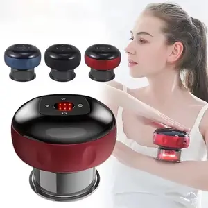 Electric Cupping Device, Cordless Rechargeable Scraping Tool, Heating and Suction, Portable Massage Tool, Home Use, Father's Day Gift