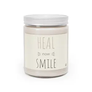 Scented Comfort Candles - HEAL NOW SMILE, 9oz Aroma Decor