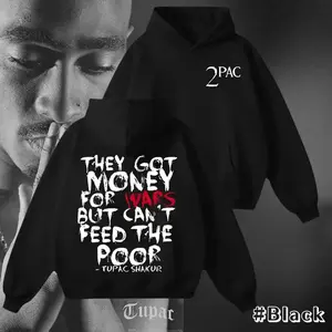 2Pac Rapper Hoodie, Tupac Sweatshirt, 90s Hip Hop Legend Graphic T-Shirt, Vintage Rap Style, West Coast Icon Streetwear Top