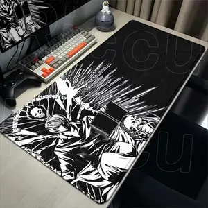 Death Note Japanese Manga Large Mouse Pad, 80x30cm 3mm Thick, Locked Edge Non-Slip Gaming Desk Mat for PC Laptop Office Accessories