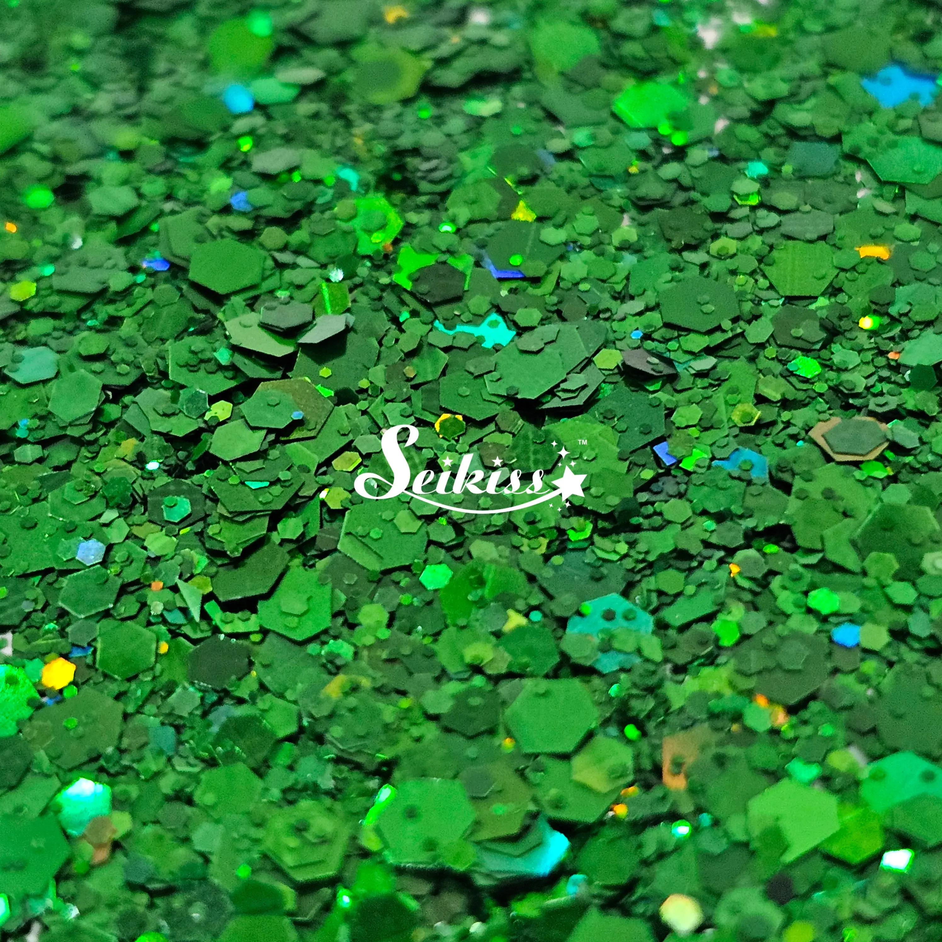 Emerald Galaxy Holographic Chunky Glitter - Green Glitter