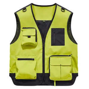 Men’s lightweight all-season vest-style jacket with multiple pockets for outdoor work, suitable for fishing, hunting, travel, and more. Model 5808