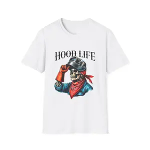 Hood Life Skull Worker T-Shirt