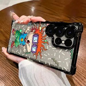 Cartoon Rugrats Little Boy Customized Silicon Phone Case, Shockproof Transparent Protector Casing Accessories for Samsung Galaxy S25 S24 S23 S22 S21 FE Ultra Plus 4G 5G