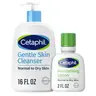 Cetaphil Hydrating Gentle Formula Facial Cleanser Set - Fragrance-Free, Vitamin B5, 16 fl oz Micellar Cleansing Liquid Wash + 2 fl oz Travel-Size Soothing Moisture Lotion for Adult Dry-Normal Sensitive Skin, Hypoallergenic Hydrating Calming Skin Products
