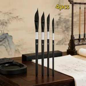 Professional Watercolor Brush Set, Knife Design, Imported Nylon Bristles, Birch Wood Handle, Soft Durable, Suitable for Watercolor and Acrylic Painting