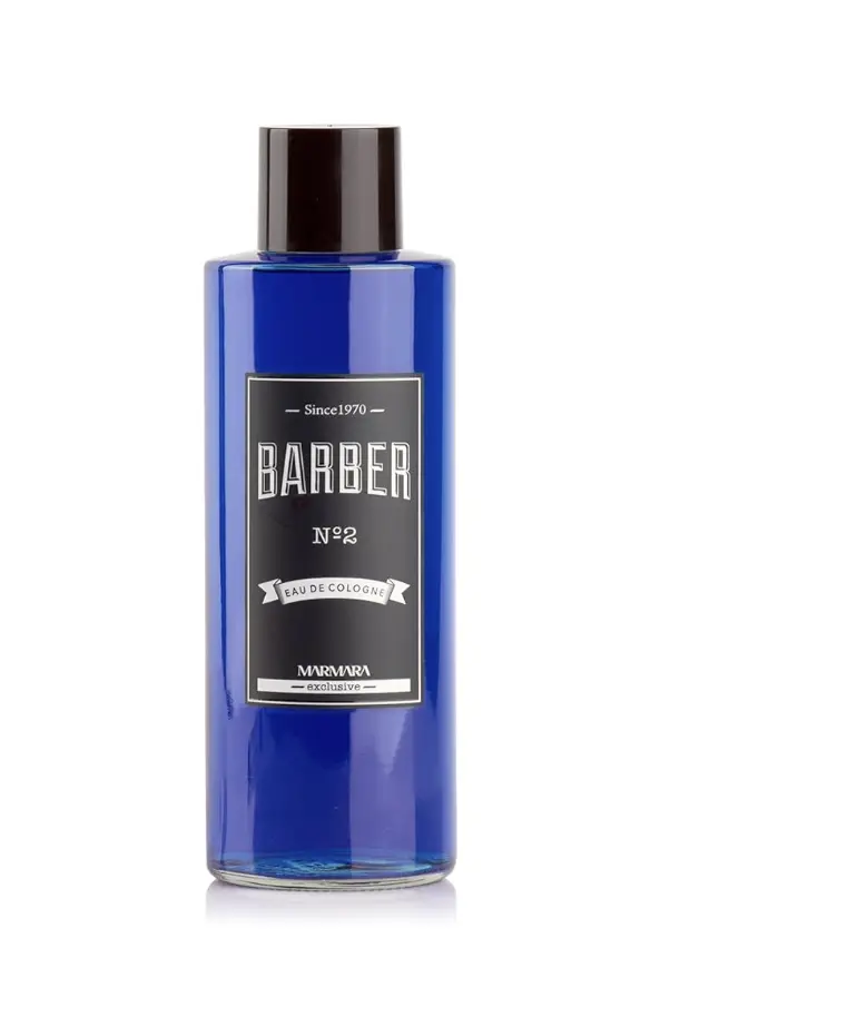 Marmara Barber Aftershave Cologne No. 2, Soothing Post-Shave Cleanser to Prevent Shaving Burn, Long-Lasting Amber Scent for All Skin Types, 500ml, Fragrance, Bottle, Fresh, Liquid, Cleansing, Smooth Shave, Single Item, Moisturizing, Prevents Shaving Burn