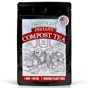 Organic Instant Compost Tea (5 oz) – Probiotic Plant Food & Yield Booster for Hydroponics & All Gardening Types | Microbial Formula Converts Amino Acids for Enhanced Growth (5, Ounces)