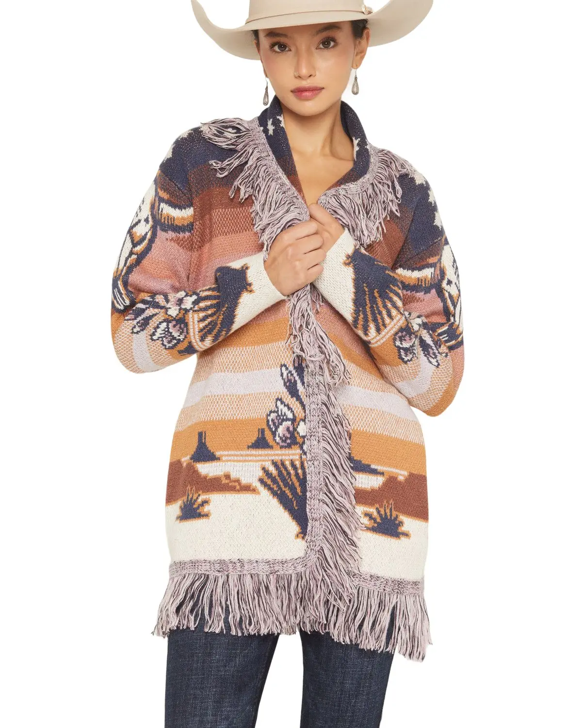 Idyllwind Women's Women'S Skyview Scenic Steerhead Cardigan - Iwho25sw1-Dbl
