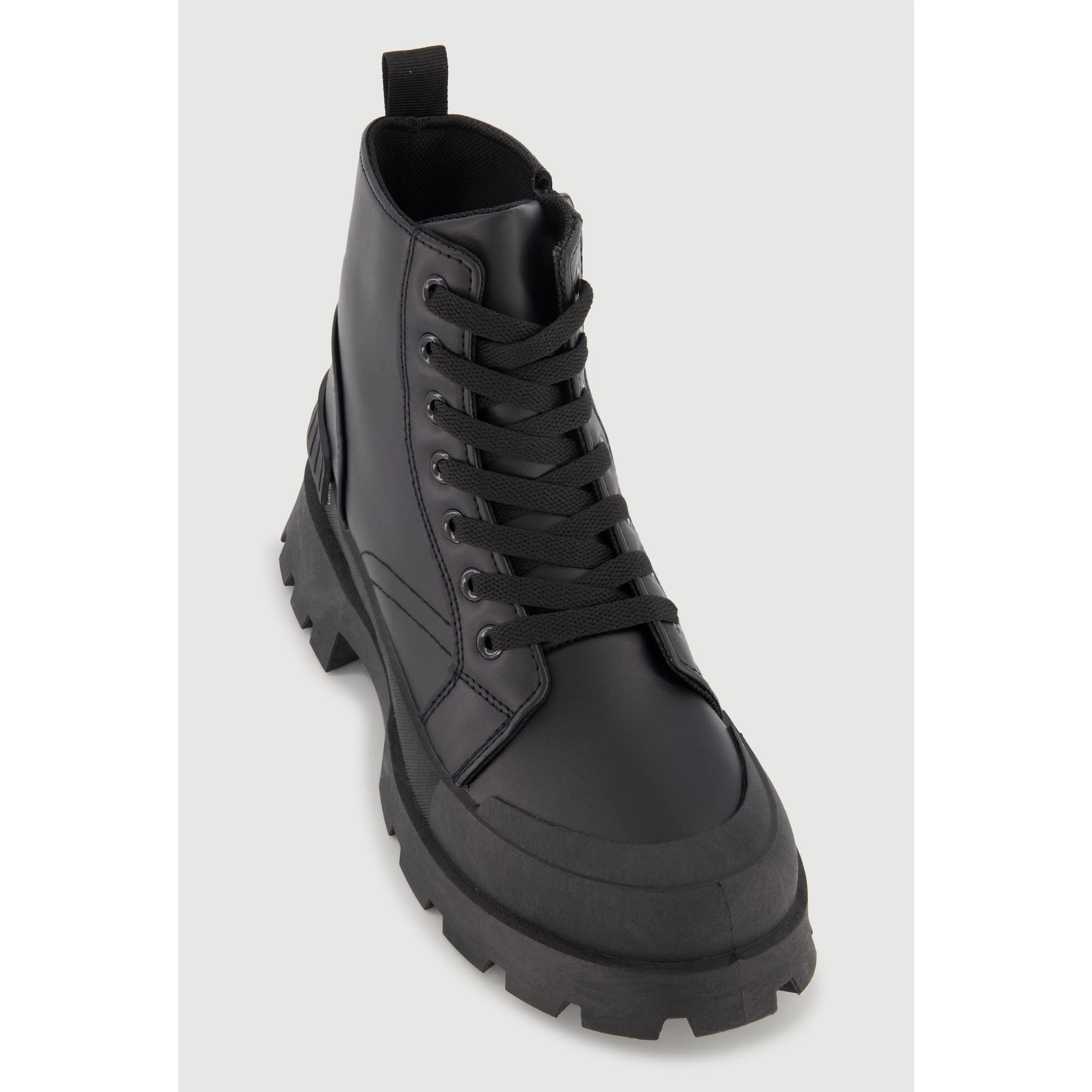Lace Up Chunky Platform Combat Boots