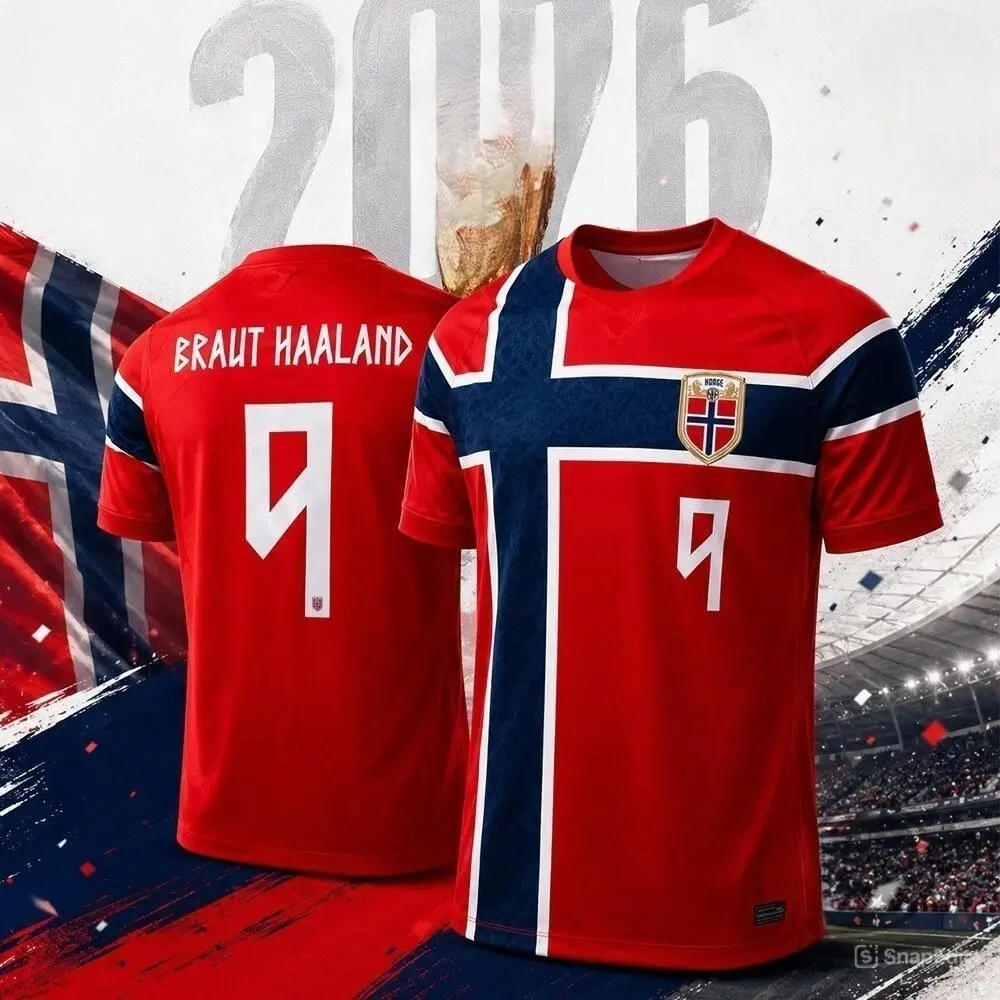2026 Braut Halaand Soccer Jersey Shirt (Home & Away Color) | Moisture-Wicking & Breathable | Shirt for Gameday