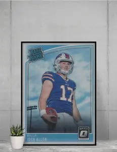Donruss Optic Rated Rookie Josh Allen Card 12x17 Poster Buffalo Bills