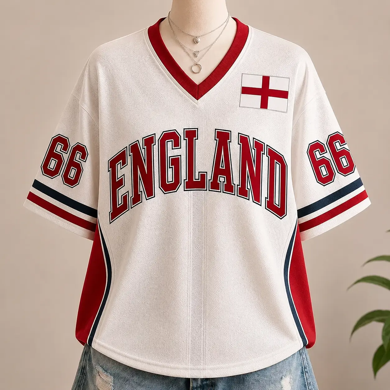 England Three Lions Soccer Jersey Shirt, Custom Name Number Football Tee, Personalized Unisex Game Day Fan Gift