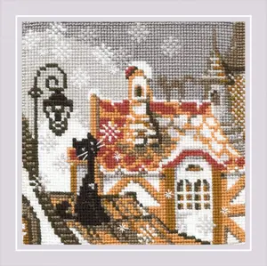 City & Cats Winter R610 Counted Cross Stitch Kit
