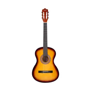 VEVOR Classical Guitar, 38 Inch, Wood Classical Guitar Starter Kit for Beginners, with Nylon Strings, Gig Bag, Strap, Tuner, Extra String, Pick, Capo, Basswood, for Teenagers Adults Students, SunburstSummervibes