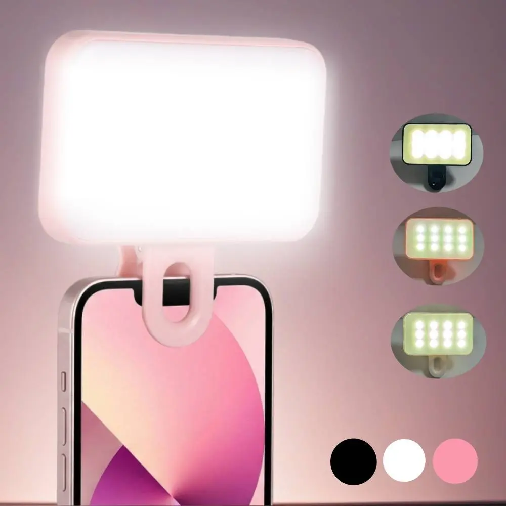 Portable Mini Clip-on Fill Light, Multipurpose Selfie Ring Light, Universal Selfie Ring Light for Phone, Phone Accessories, Selfie Led Lights