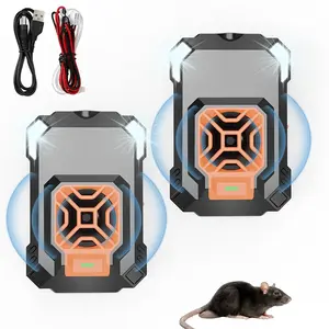 Car Mouse Repeller Indoor Rodent Repellent LED Light Flashing Ultrasonic Deterrent for Marmots, Rats, Squirrels, Effective Pest Control Device