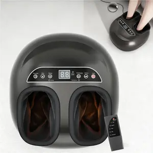 Foot Massager&foot Wash - Heat Remote Control Heated Foot Massager Machine with Deep Kneading Rolling Compression Vibration 360° Full Package Massage 6-Speed Intelligent Timing System