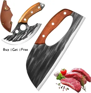 [Buy 1 Get 1 Free] Knives Kitchen Set | Knife | Kitchen | Household | Kitchen Accessories | Ergonomically designed handles, perfect for home cooking, outdoor BBQs and camping, a Father's Day gift.