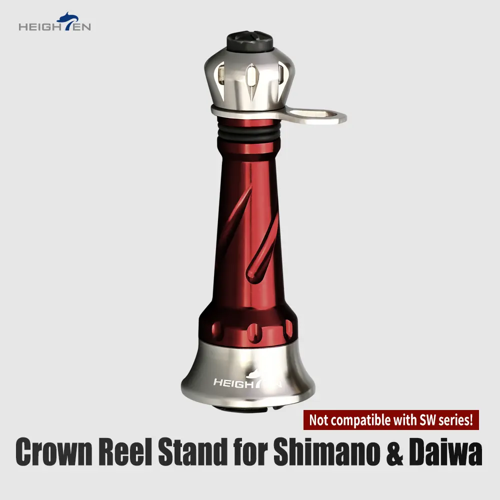 HEIGHTEN Fishing Reel Stand - 48mm Heightened Balance Bar, Fishing Accessory for Balance Control & Reel Modding, Compatible with Shimano Stradic Stella Vanford & Daiwa Certate Exist Luvias Spinning Models, Fixed Size, Accessories