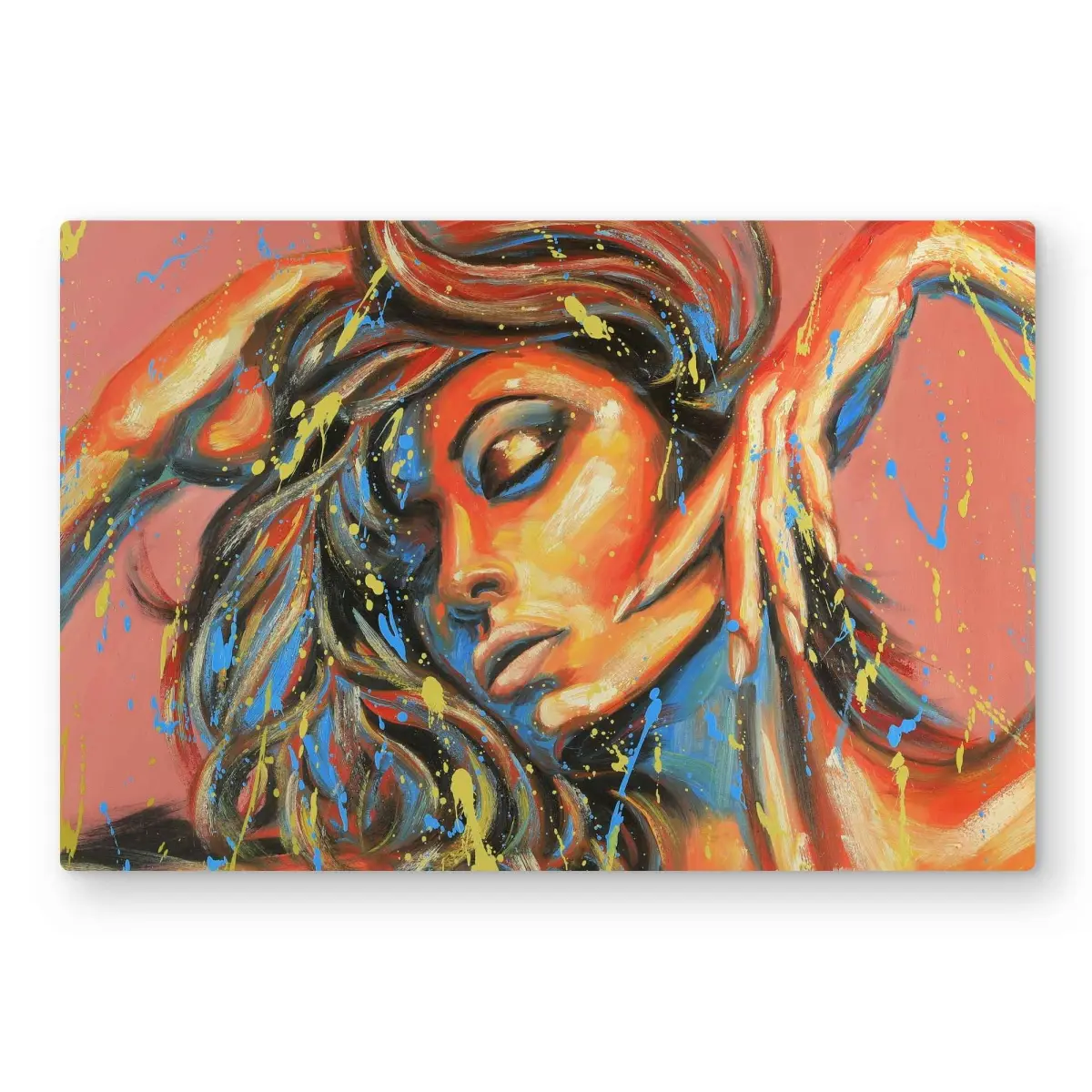212 MAIN Unframed Abstract Design Wall Decor - Lightweight 6 lbs Aluminum Metal Print, 20 x 30 in Coral Figure Art, Home Supplies for Bedroom Decoration (Posters & Prints)