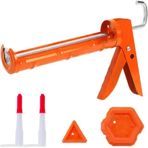 Caulking , Caulk  No Drip,Sealant Finishing Tool Grout Scraper for Kitchen Bathroom Window Sink Joint, 1/10 Gallon , 10:1 Thrust Ratio, Orange