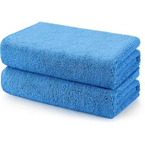 Car Drying Towels, 2 Pack Professional Microfiber Towels for Cars, Scratch-Free, Highly Absorbent Drying Towel for Cars, SUVs, RVs, Trucks, and Boats, 31 x 24 inch, Blue