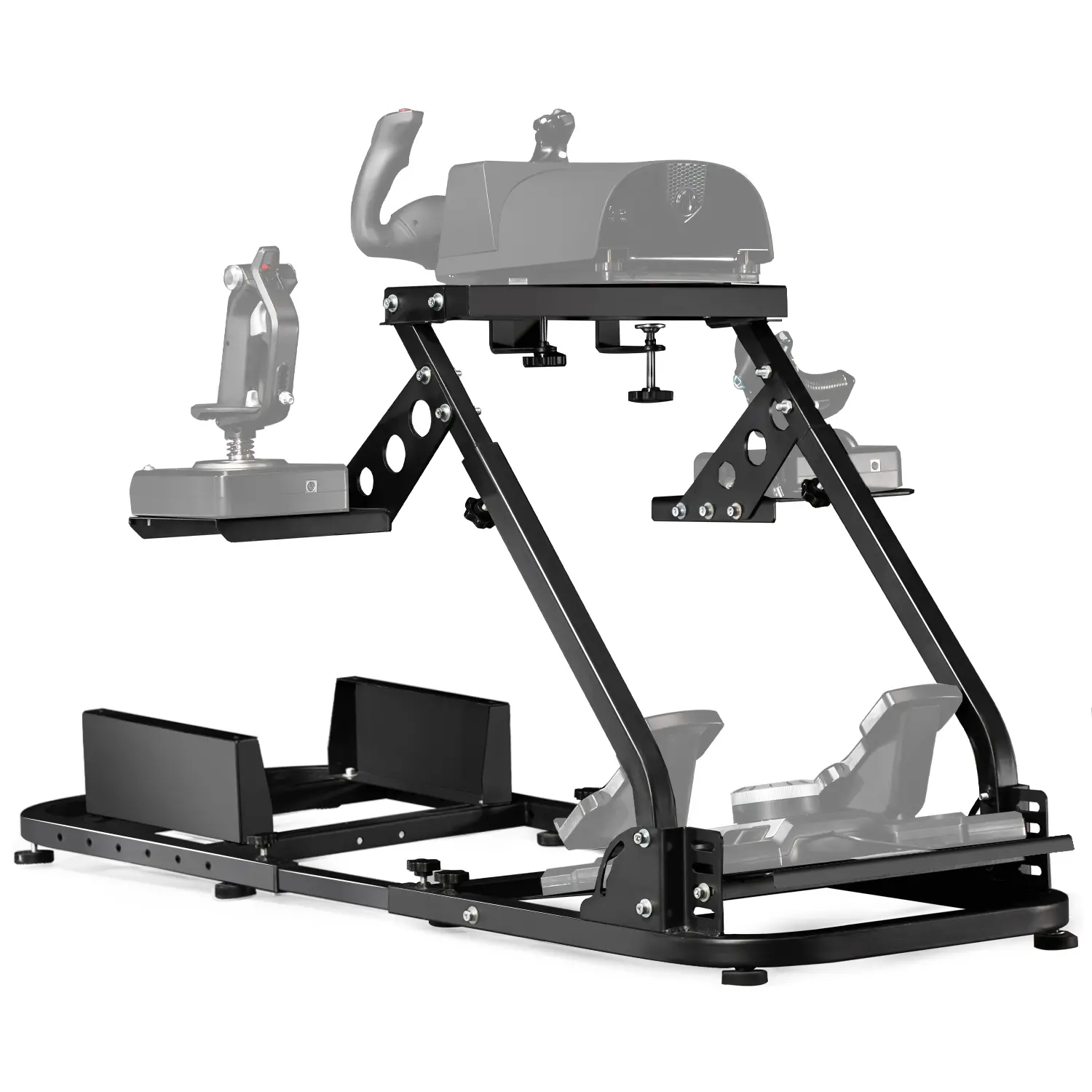 Dardoo G920 Adjustable Game Flight Racing Simulator Cockpit, Gaming Accessory Compatible with HOTAS Warthog, G Saitek, G923, T80, T150 Joystick Mount (No Wheel, Shifter, Seat or Pedal)