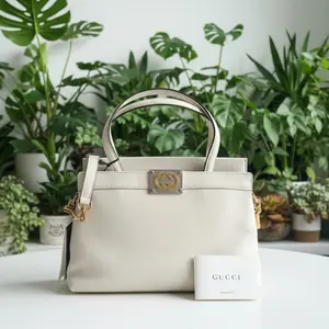 Pre-owned GUCCI Leather Shoulder Bags Linea Matisse Interlocking G Small Tote Bag New