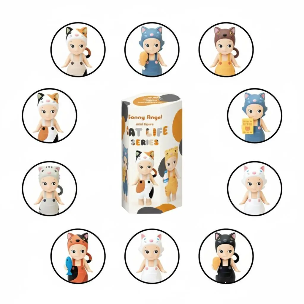 [ SA ] Cat Series Cat Life  Cute Mini Figure Blind Box for Sweet Moments | Limited Edition Mini Figure Blind Box | Adorable Collectible Gift
