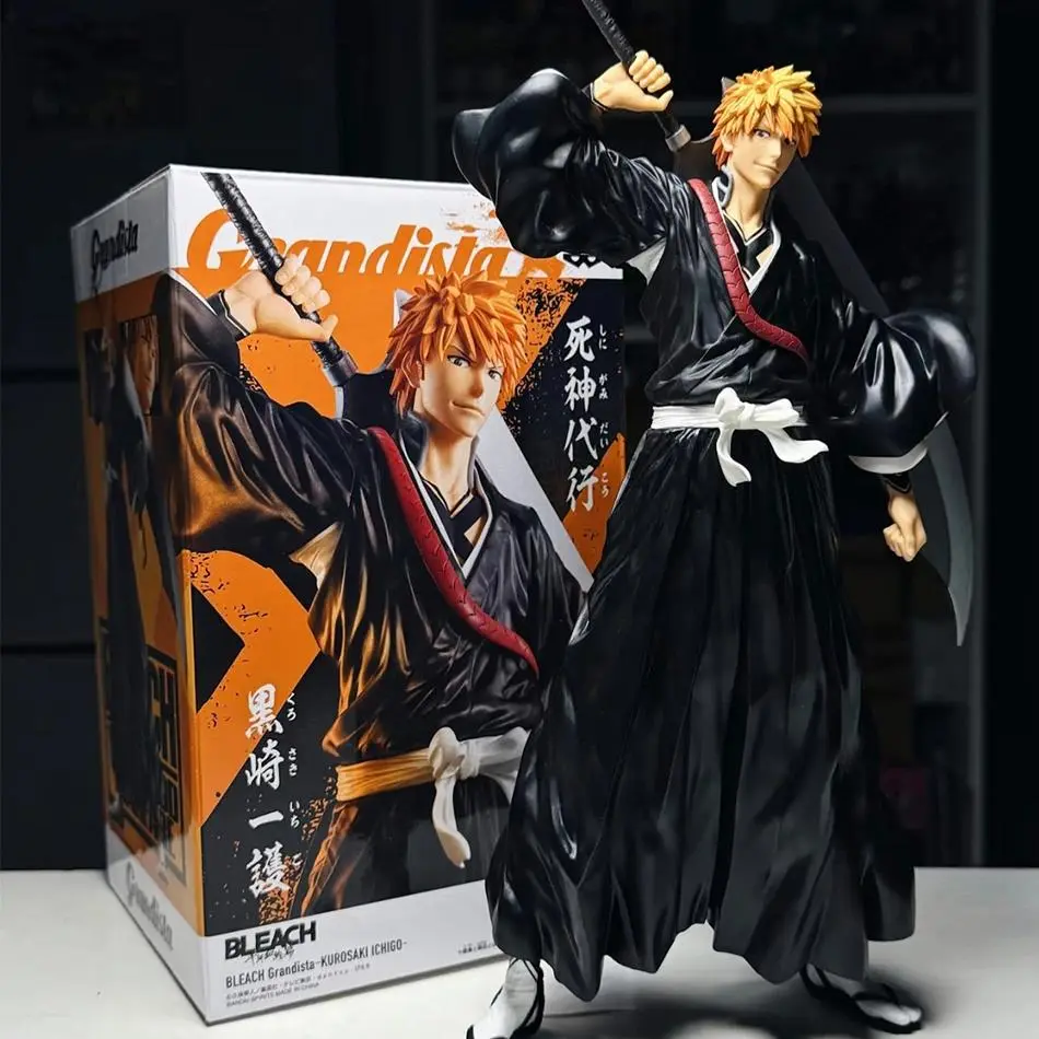 Anime Bleach Kuchiki Byakuya Kurosaki Ichigo Anime Figure Toy Action Figure Toushirou Figurine Statue PVC Model Christmas Gift