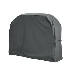 Dark Gray BBQ Grill Cover 58*24*48 Inch Heavy Duty UV Water Resistant Fabric Double Stitched Reinforced Seam with Convenient Handles Foldable Easy Clean All Weather Outdoor Patio Garden Barbecue Protective Cover
