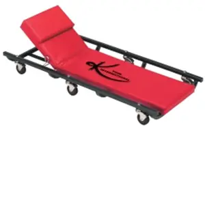 212 MAIN 40-Inch Metal Frame Creeper - Adjustable Headrest, Durable Construction, Epoxy Coated, Ergonomic Design, 4 Cross Rails, Fully Padded, 6 Casters (for Cycling & Outdoor Recreation), Four Cross Rails