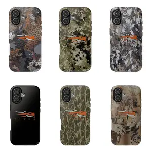 Vintage Sitka Waterfowl Camo Hunting Phone Case Aesthetic For iPhone 17 16 Promax 15 14 Plus 13 12 Mini 11 Pro 8 Plus X, Durable Accessories, Outdoor, Cellphone