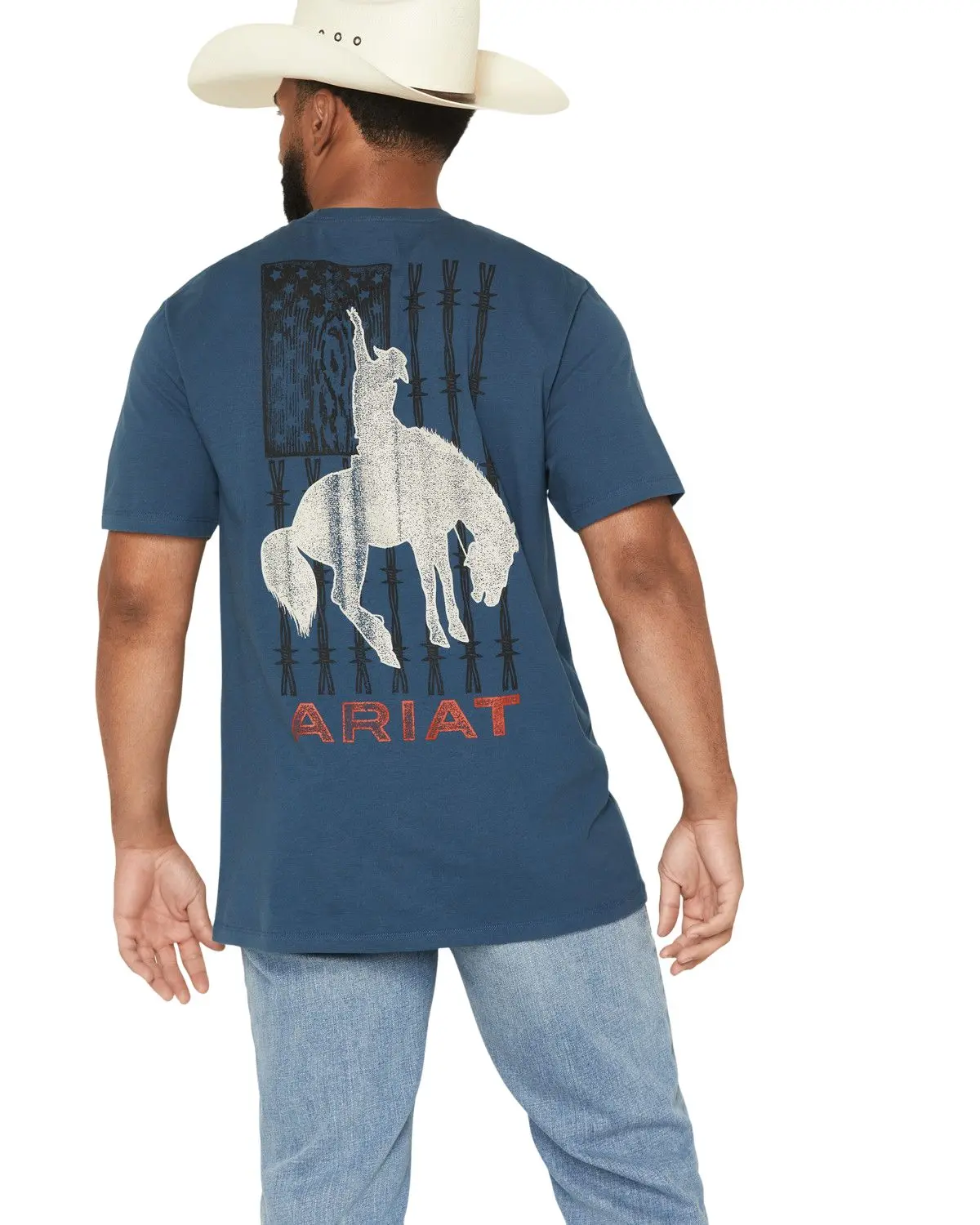 Ariat Men's Men'S Flag Bronco Short Sleeve Graphic T-Shirt - 10071192