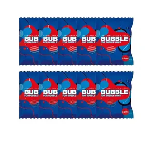 10-Pack Bubble Solution Refill, Concentrated Bubble Solution for Kids' Bubble Guns, Bubble Fun, Perfect for Weddings, Parties, Birthdays, Outdoor Events, Concentrate Bubble Liquid