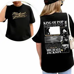 Michael Jackson King of Pop Retro Music Legend Graphic T-Shirt Z